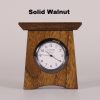Square Mini Clock in Walnut