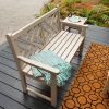 Chippendale Bench in Sand top view
