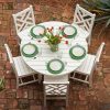 Chippendale Dining Set in White