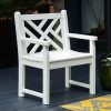 Chippendale Garden Arm Chair in White