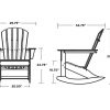 Palm Coast Adirondack Rocking Chair Dimensions