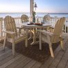 Vineyard Adirondack 5 piece Dining Set w Nautical Trestle Table
