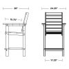 Captain Counter Chair Dimensions