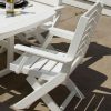 Captain Folding Dining Chair side view