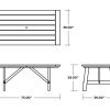 Rustic Farmhouse Dining Table Dimensions