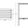 Two Shelf Bar Side Table Dimensions