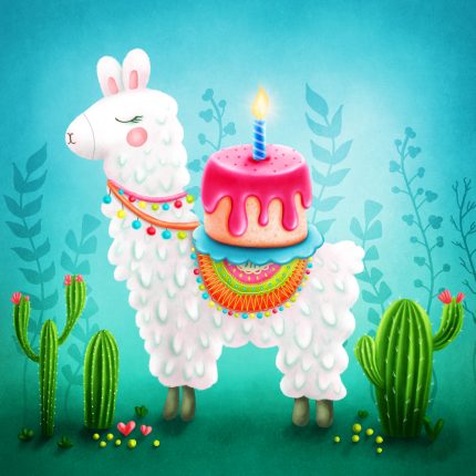 Birthday Llama Peapod Puzzle