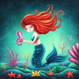 Little Mermaid Peapod Puzzle