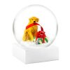 Dog with Gift Snow Globe
