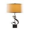 Gallery Spiral Table Lamp with Doeskin Suede Shade