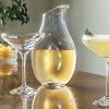 Simon Pearce Cloud Carafe with Vintner Coupes