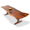 Yosemite Trestle Dining Table with bow tie joints wood base