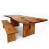 Live-Edge Dining Table with bench