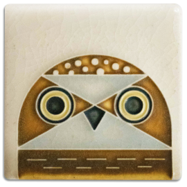 Mini Owlet Tile in Cream