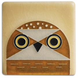 Mini Owlet Tile in Light Sand