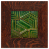Olive Hill Emerald Tile in Craftsman Oak Frame