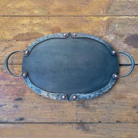 Steve Bronstein Iron Tray with Copper Rivets