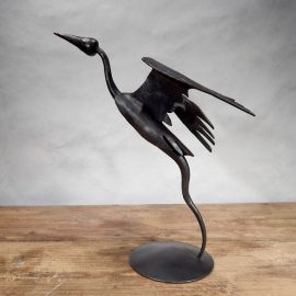 Steve Bronstein Winged Heron Sculpture