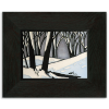 Twilight Snowscape Tile in Ebony Frame