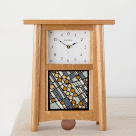 Scandinavian 6x6 Tile Pendulum Clock