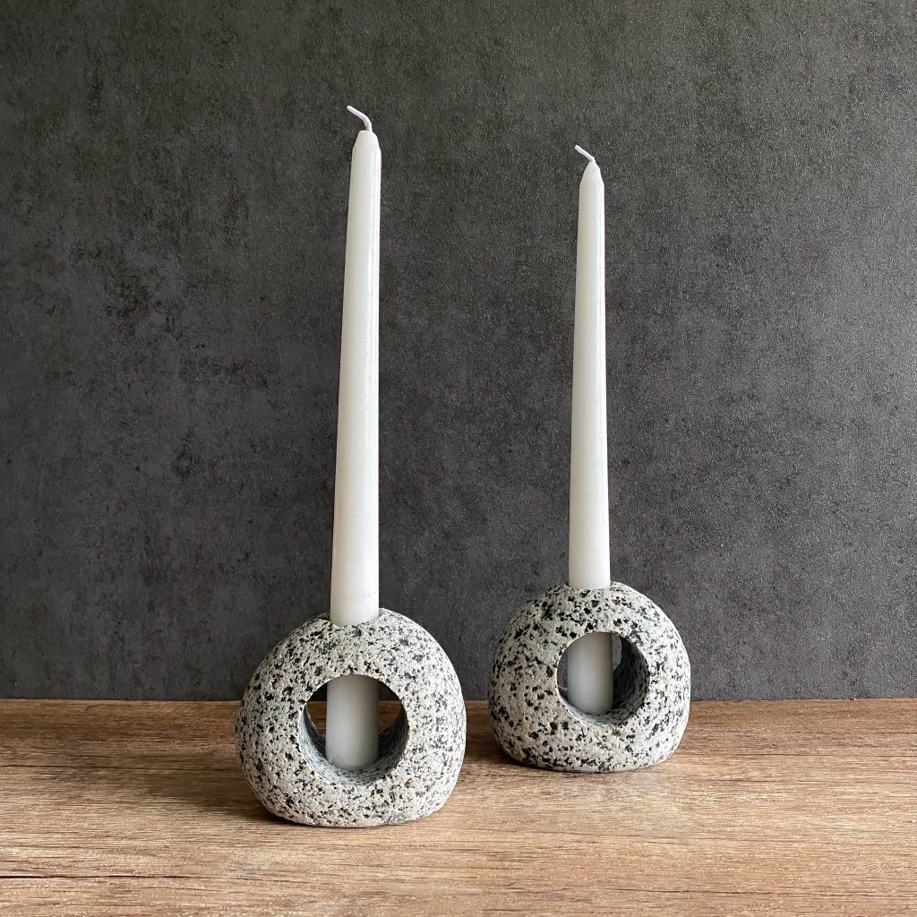 Silhouette Stone Candleholder - Sawbridge Studios