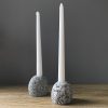Single Stone Candleholder Pair