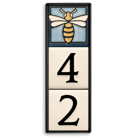 4x4 House Number Frame for three tiles