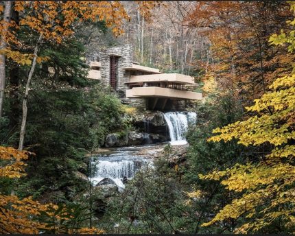 Frank Lloyd Wright's Waterfall Wooden Jigsaw Puzzle