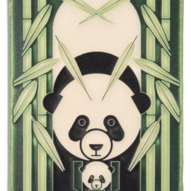 Panda Panda Tile in Green